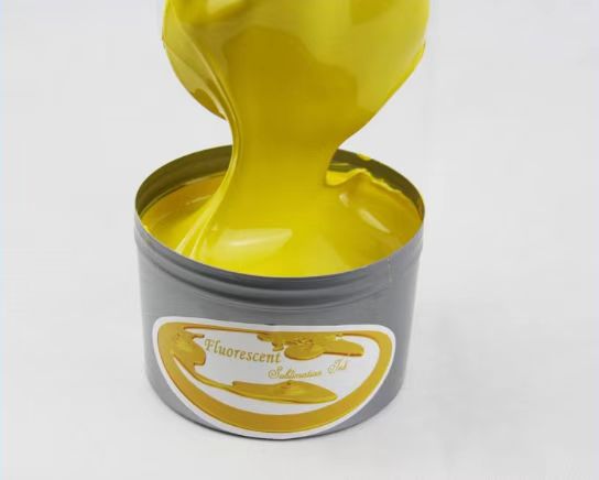 High gloss sublimation fluorescent yellow ink for textile printing