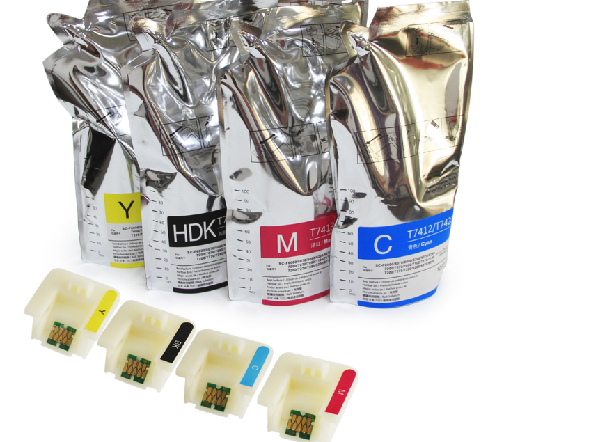 sublimation ink with chips for TFP (DX6) head, Epson surecolor F and T series original machine