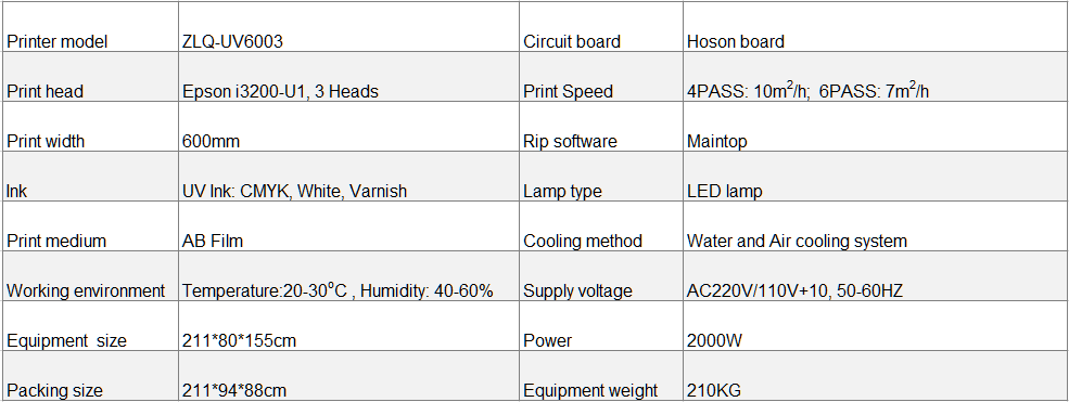 uv dtf printer 600